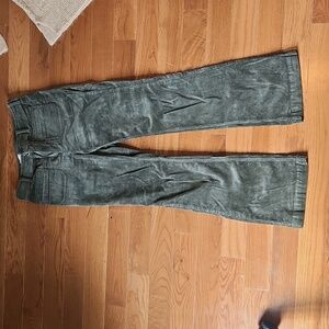 Green xourderou bell bottom pants